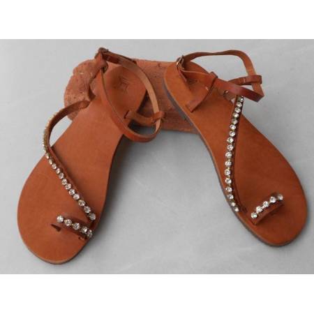 Χειροποίητο Δερμάτινο Γυναικείο Σανδάλι