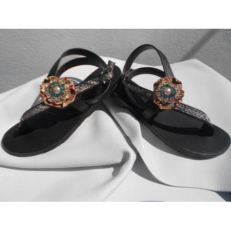 Χειροποίητο Δερμάτινο Γυναικείο Σανδάλι