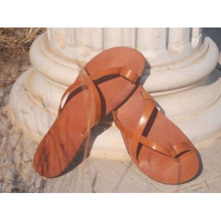 Χειροποίητο Δερμάτινο Γυναικείο Σανδάλι