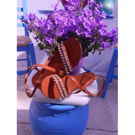 Χειροποίητο Δερμάτινο Γυναικείο Σανδάλι