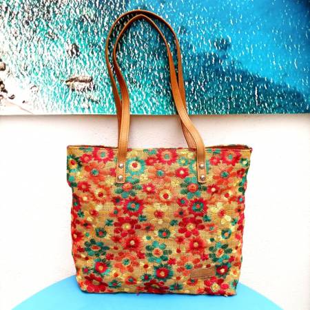 Χειροποίητη Πάνινη Γυναικεία Τσάντα