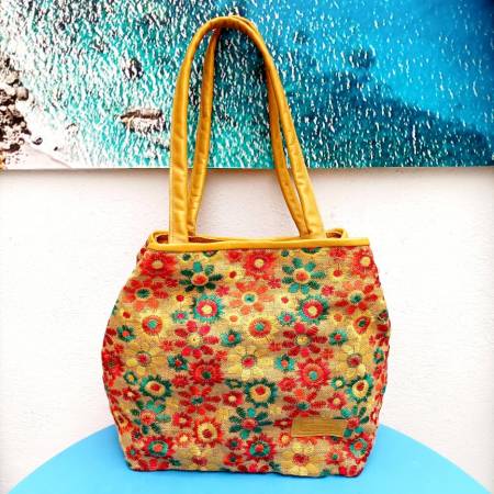 Χειροποίητη Πάνινη Γυναικεία Τσάντα