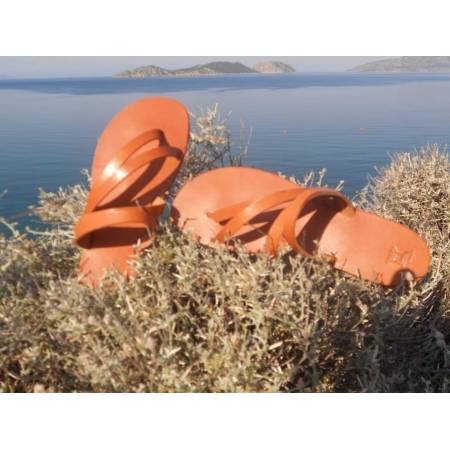 Χειροποίητο Δερμάτινο Γυναικείο Σανδάλι