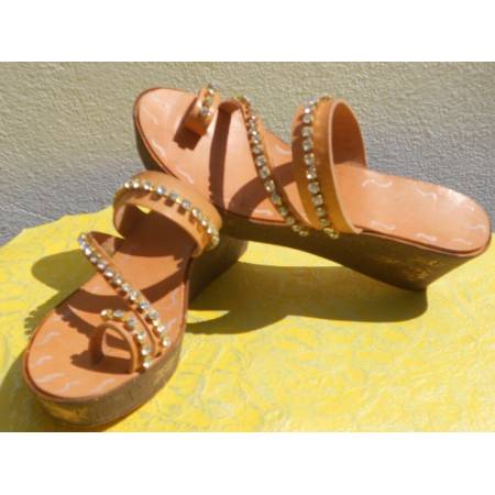 Χειροποίητο Δερμάτινο Γυναικείο Σανδάλι