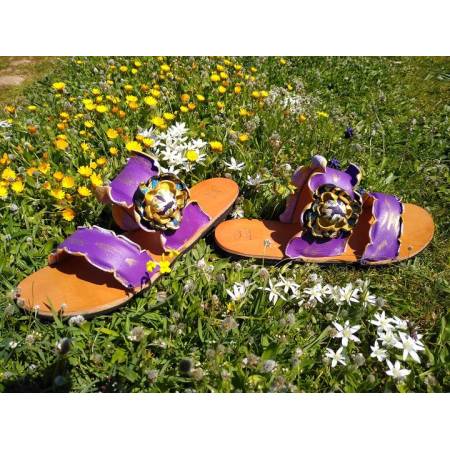 Χειροποίητο Δερμάτινο Γυναικείο Σανδάλι