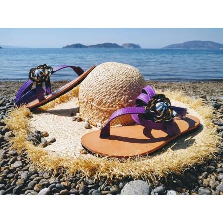 Χειροποίητο Δερμάτινο Γυναικείο Σανδάλι