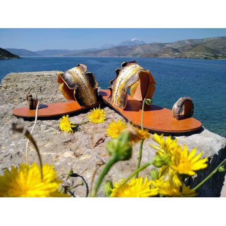 Χειροποίητο Δερμάτινο Γυναικείο Σανδάλι