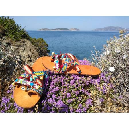 Χειροποίητο Δερμάτινο Γυναικείο Σανδάλι