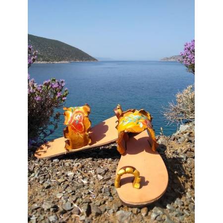 Χειροποίητο Δερμάτινο Γυναικείο Σανδάλι