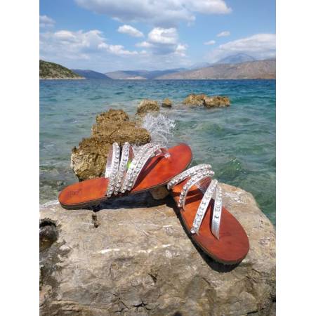 Χειροποίητο Δερμάτινο Γυναικείο Σανδάλι