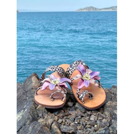 Χειροποίητο Δερμάτινο Γυναικείο Σανδάλι