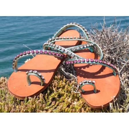 Χειροποίητο Δερμάτινο Γυναικείο Σανδάλι