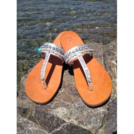 Χειροποίητο Δερμάτινο Γυναικείο Σανδάλι