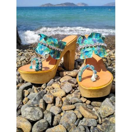 Χειροποίητο Δερμάτινο Γυναικείο Σανδάλι