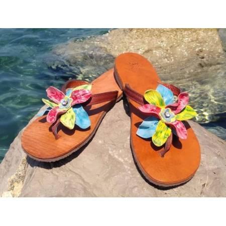 Χειροποίητο Δερμάτινο Γυναικείο Σανδάλι