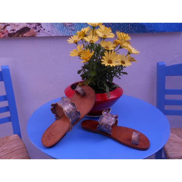 Χειροποίητο Δερμάτινο Γυναικείο Σανδάλι