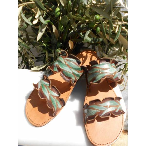 Χειροποίητο Δερμάτινο Γυναικείο Σανδάλι