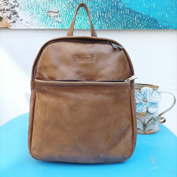 Χειροποίητο Δερμάτινο Σακίδιο Πλάτης