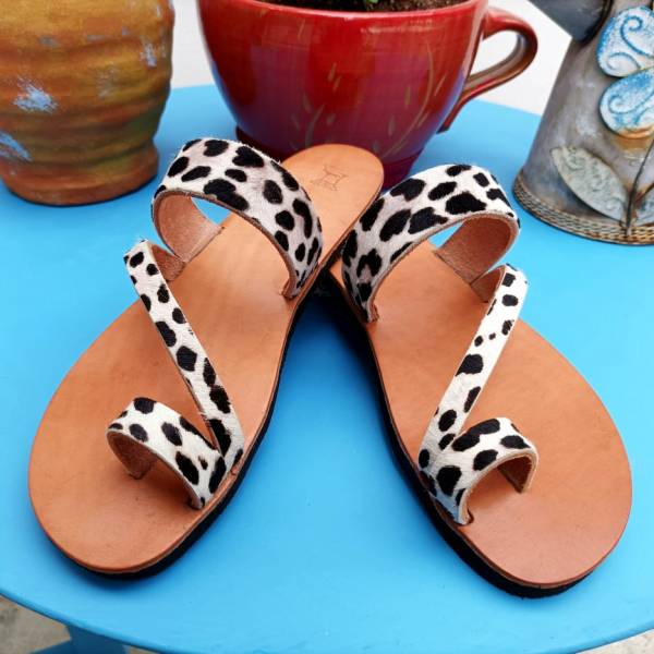 Χειροποίητο Δερμάτινο Γυναικείο Σανδάλι