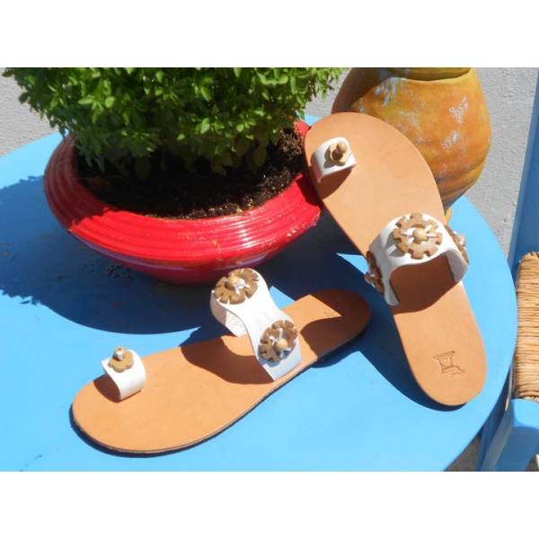 Χειροποίητο Δερμάτινο Γυναικείο Σανδάλι