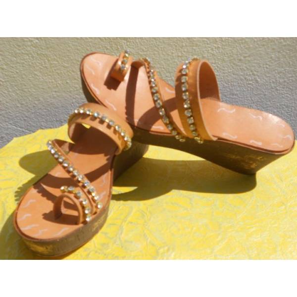 Χειροποίητο Δερμάτινο Γυναικείο Σανδάλι