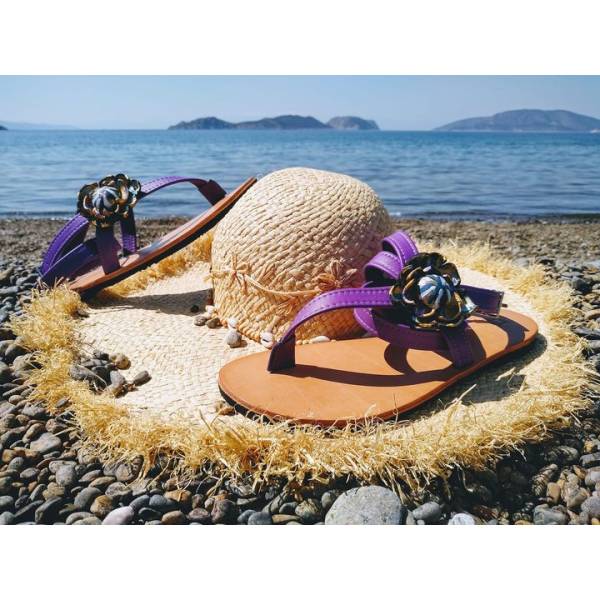 Χειροποίητο Δερμάτινο Γυναικείο Σανδάλι
