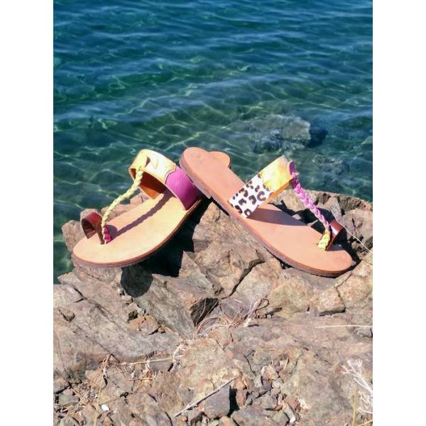 Χειροποίητο Δερμάτινο Γυναικείο Σανδάλι