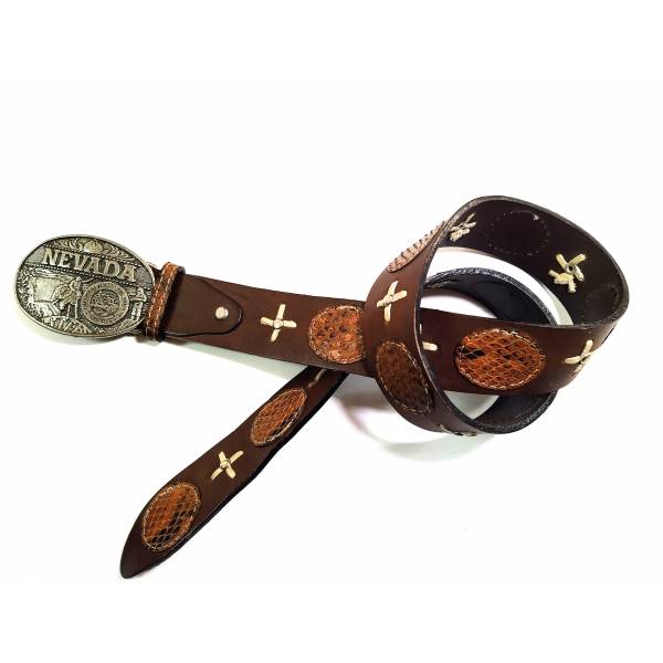 Χειροποίητη Δερμάτινη Ανδρική Ζώνη